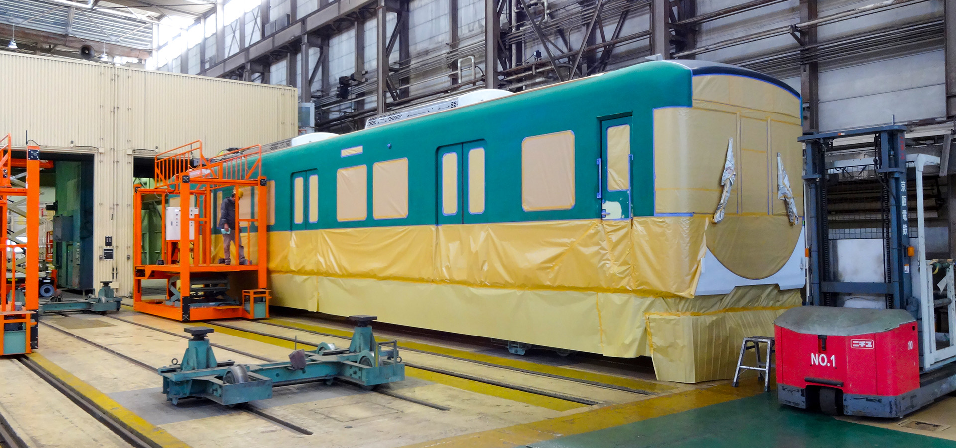 京阪電気鉄道　寝屋川車庫内